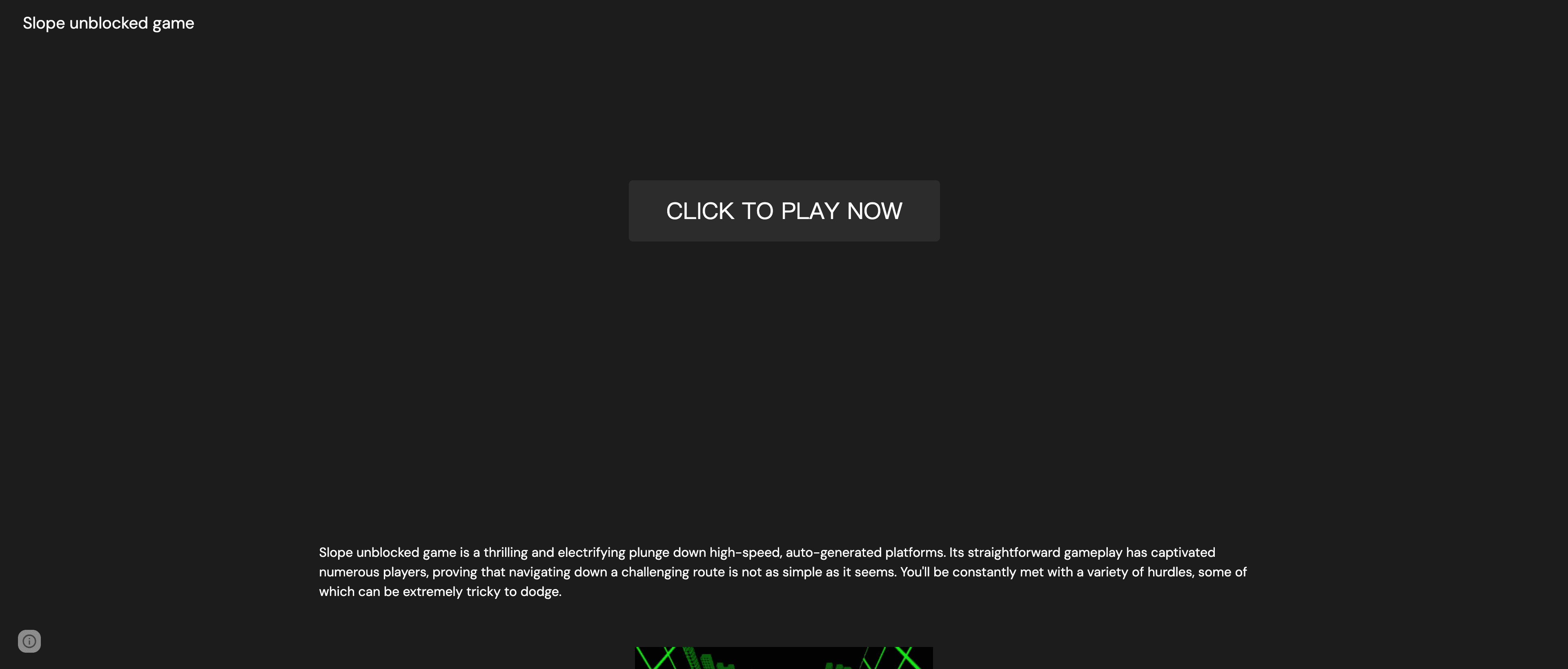 Slope Unblocked Game - The Ultimate 3D Endless Runner Experience